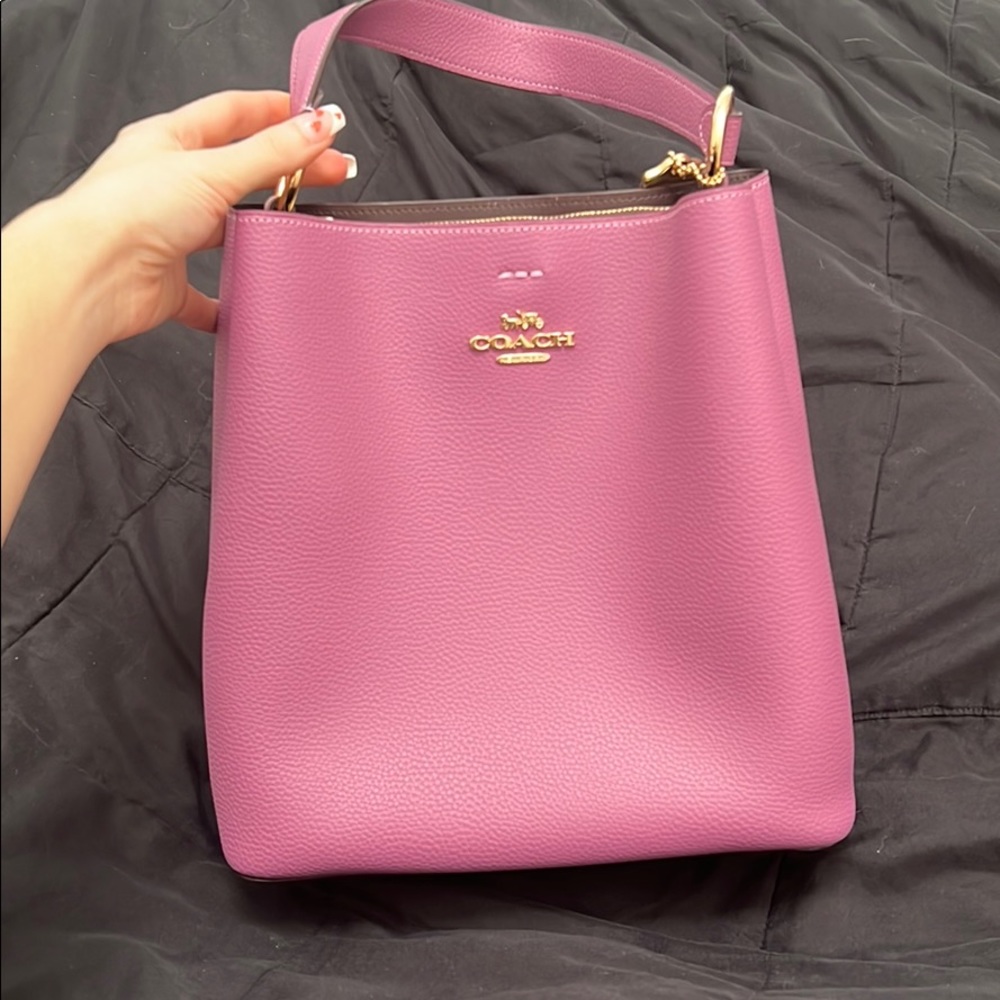 Coach mini tote in purple